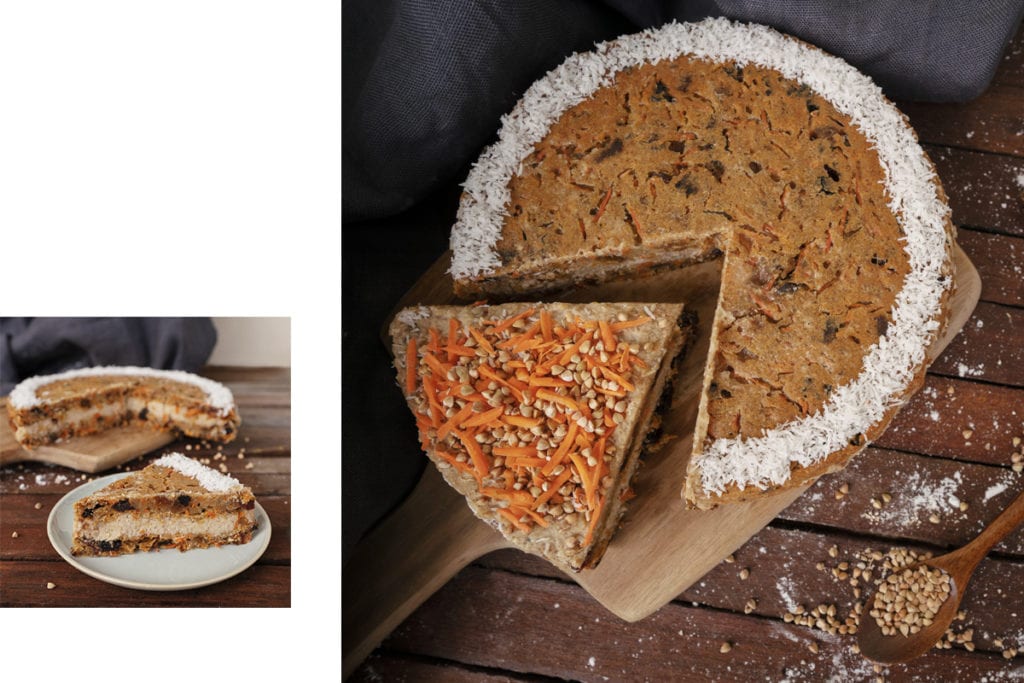 Möhrentorte mit Buchweizen - Keimster
